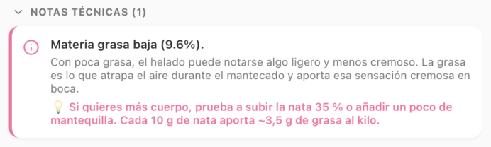 Notas técnicas del Asistente desplegadas