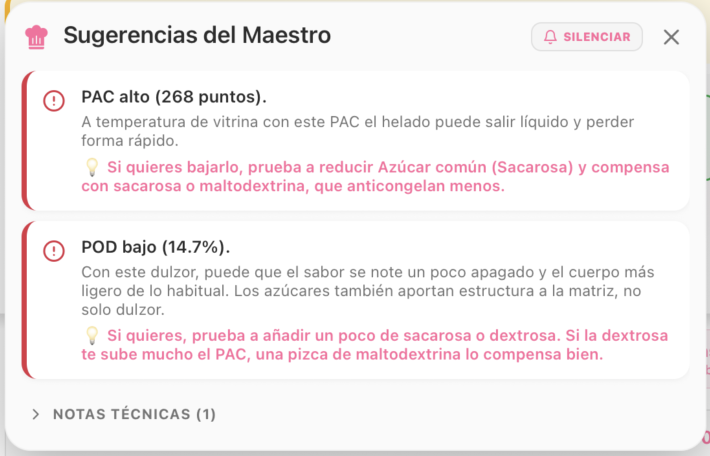 Tarjeta resumen del Asistente