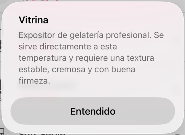 Modal informativo Vitrina