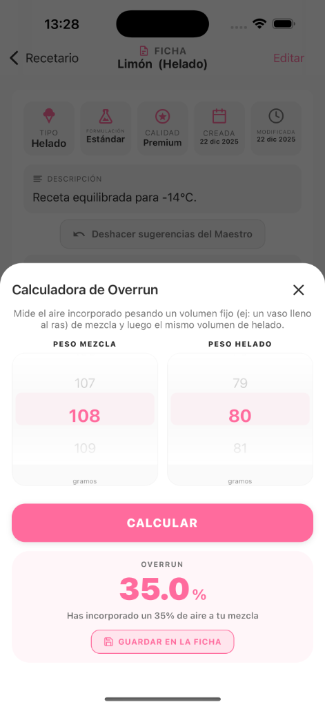 Calculadora Overrun