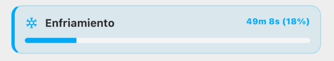 Progreso Enfriamiento