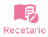Icono Recetario con lápiz